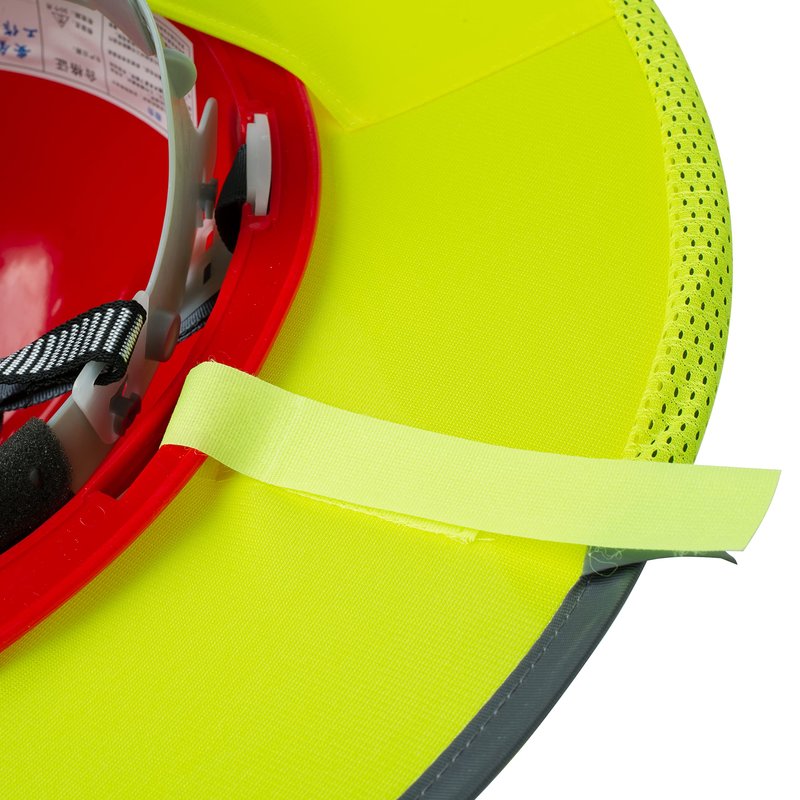UNCO- Hard Hat Sun Shield, Yellow, Full & Standard Brim Mesh Sunshade