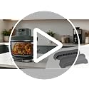 Winceed 2 Pack Silicone Handle Covers for Ninja Crispi Glass Air Fryer, Heat-Resistant 500°F, Grey