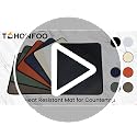 TOHONFOO Heat Resistant Mats for Countertop & Air Fryer 18x15 in Gray (18"L x 15"W)