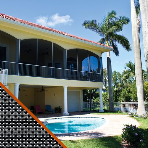 ADFORS Solar Screen, 48 Inches x 84 Inches Roll - UV-Resistant Replacement Screen for Windows and Doors - Charcoal