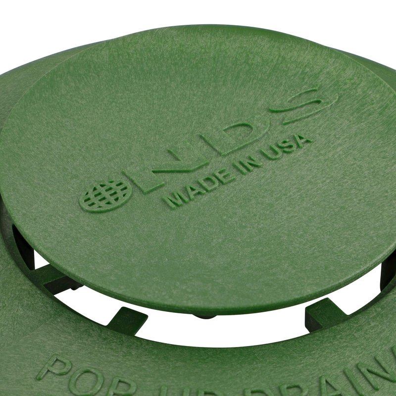 NDS 420C Pop-Up Drainage Emitter, fits 3-Inch and 4-Inch Sewer and Drain Fittings, Works with Drainage Systems Including Catch Basins and Channel Drains, Green