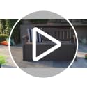 Devoko Waterproof Lockable 80 Gallon Storage Bench Deck Box Black - Outdoor Seating & Storage