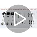 3 Pack Silent Quartz Clock Movements with 7 Hands Replacement Kit - EMOON