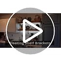 Starunder 6 Inch Floating Shelf Brackets Black 6 Pack - Heavy Duty Wall Supports
