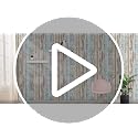 Blue Rustic Wood Wallpaper Peel and Stick 17x120 Inches - Removable Vinyl Wall Covering for Furniture & Walls
