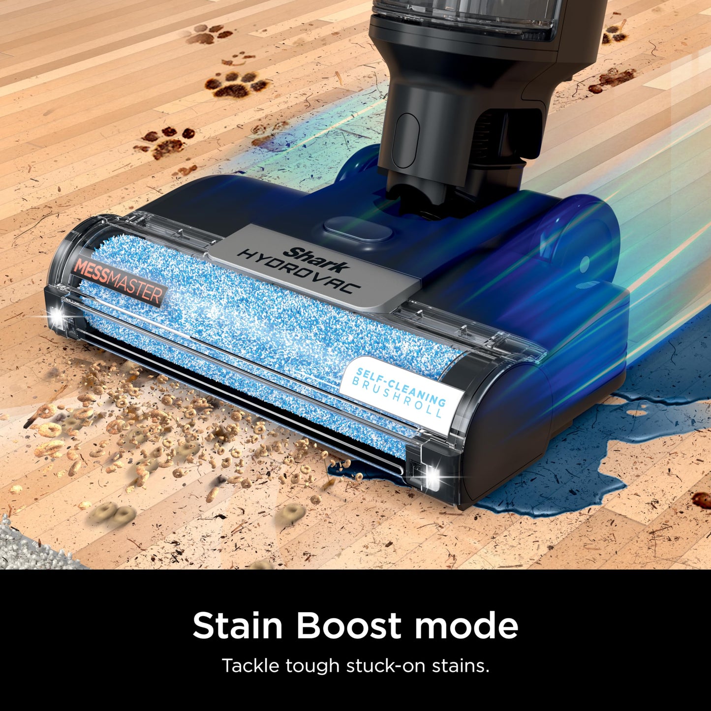 Shark HydroVac MessMaster Wet Dry Vacuum Cleaner, Cordless, 3-in-1 Vacuum Mop All in One & Self-Cleaning System, Lightweight, Powerful Suction, for Hard Floors & Area Rugs, Stone, WD261,Rose Gold