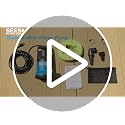 Seesii 1HP Submersible Water Pump - Royal Blue, 4755 GPH, 36ft Lift, Hose Kit Included