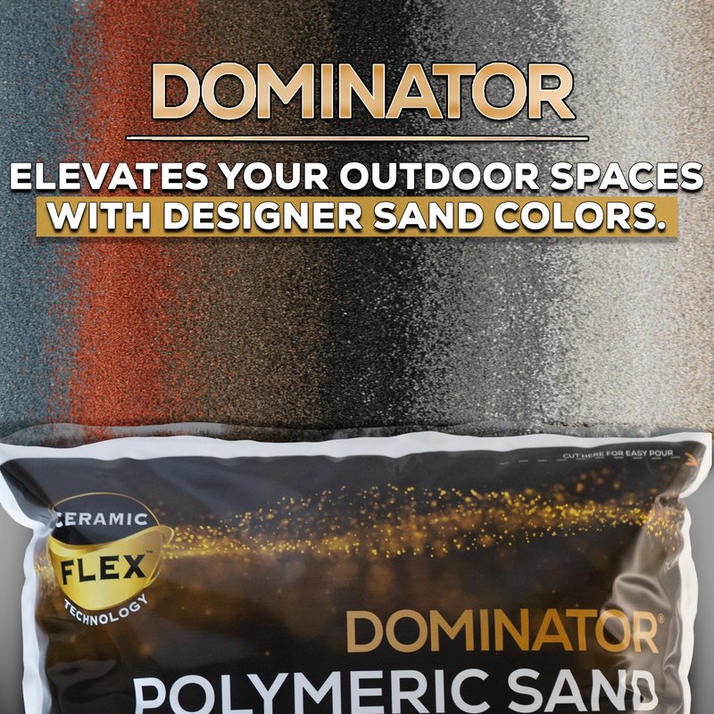 10 Pound Gray Beige DOMINATOR Polymeric Sand with Revolutionary Ceramic Flex Technology for Stabilizing Paver Joints/Gaps, 1/8” up to 4”, Professional Grade Results