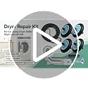 MONKEMON Upgraded Samsung Dryer Repair Kit - 4 Roller + Idler + Belt, Blue