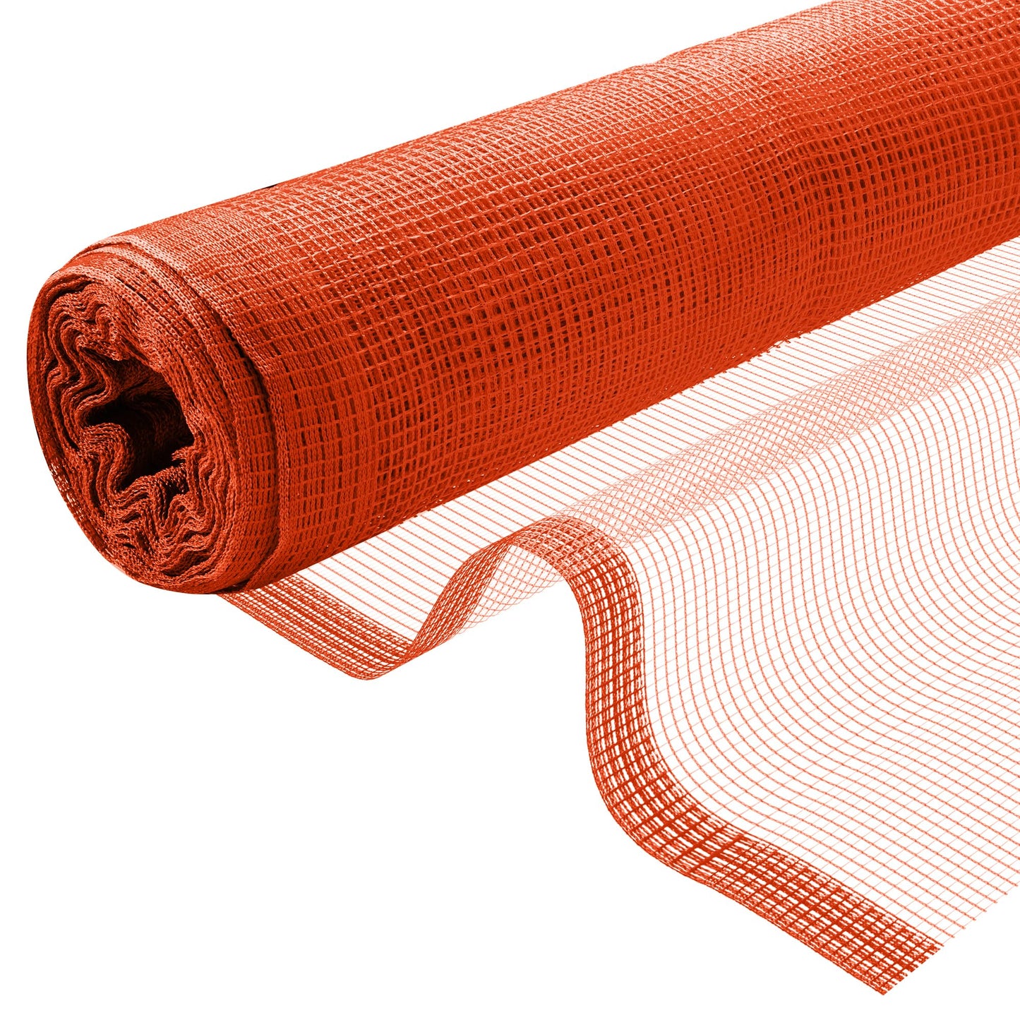 Fire Retardant Debris Safety Netting (4' x 150' - Orange) - High Visibility Construction & Scaffolding & Railing & Elevator Netting for Enhanced Safety - Construction Fencing