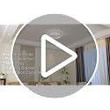 LEDIARY 24-Inch White Ceiling Fan with Lights, Low Profile Fandelier, Remote & App Control
