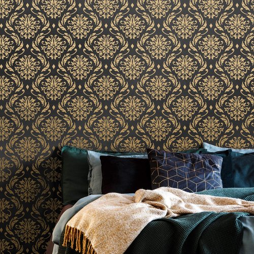 STENCILIT® Victorian Wall Stencil for Painting - 2 Pack of 14 x 23 in, Wall Stencils for Painting Large Pattern, Damask Large Wall Stencils