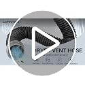 Matework 5ft 4-Inch Heavy-Duty Flexible Aluminum Dryer Vent Hose (Dark Grey) with Rubber Seals