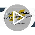 Eastman 6 ft Dishwasher Installation Kit with Stainless Braided Supply Line and 3/8 in Compression Ends