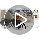 Kikerike Self Adhesive Foam Weatherstripping 1/2in x 1/4in x 42Ft for Doors & Windows