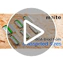 Meite 18-Gauge Brad Nails 6-Size Pack (6,000 Pcs) for Nailers and DIY Projects