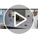 Henne Bery Modern Edge Matte Black Wall Plate Single Duplex 2PK - Zinc Alloy Decor