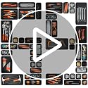 A-LuGei Military Grade 69-Piece Toolbox Organizer Set with 5 Sizes for Garage & Home
