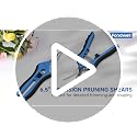 Fondwell 6.5-inch Micro-Tip Pruning Shears with Straight & Curved Blades, Silver