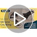 Saker 3-in-1 Silicone Caulking Tool Classic Black – Grout Removal & Smoothing