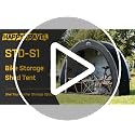 7x2.7x5.6ft Outdoor Bicycle Storage Tent for 2-3 Bikes Waterproof Garage Shed