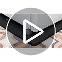 Kingwi 23.6 x 23.6 x 0.8 in Mini Fridge Mat with 4 Risers, Leak-Proof Silicone Floor Protector