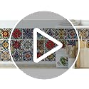 30 Pcs Mediterranean Style Peel & Stick Wall Tile Decals - Waterproof Vinyl Backsplash & Decor