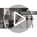 Hibbent 2 pcs Universal Brass Toilet Seat Bolts Kit with Metal Nuts - Easy Installation