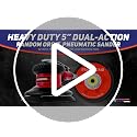 TCP Global 5-Inch Dual-Action Random Orbit Air Palm Sander - Heavy Duty, Lightweight