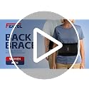 FEATOL Back Brace for Men & Women, Lower Back Support, Sciatica Pain Relief, Black Large/X-Large