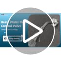 Angle Simple Brushed Nickel Shower Valve with Flow Restrictor & Shut Off - Model 1
