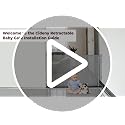 Cideny Gray Retractable Baby & Pet Gate 34" Tall x 55" Wide for Stairs & Doorways