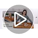 Tidita Walnut 30x22 inch Stove Top Cover & Noodle Board for Electric Stovetops