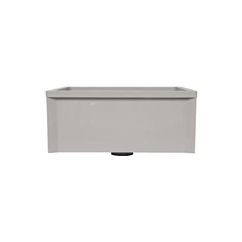Zurn Z1996-24 24x24 Inch Mop Basin with PVC Drain and Stainless Steel Strainer