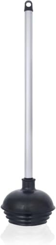 NEIKO 60166A Heavy-Duty All-Angle Toilet Plunger with Aluminum Handle - 1 Pack
