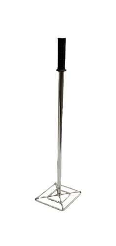 Rattleware 33.9-Inch Stainless Steel Trash Compactor with Handle - Heavy-Duty Waste Compression