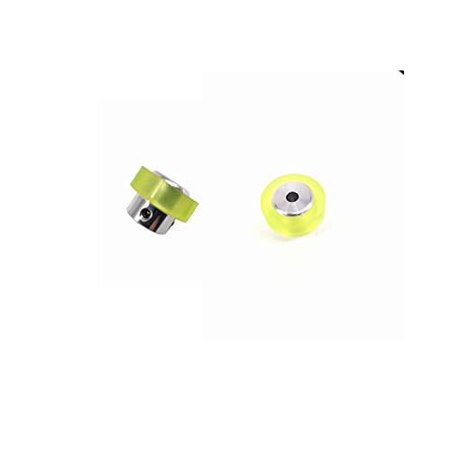 CALT 100mm Perimeter Rotary Encoder Wheel with 6mm Hole, Polyurethane Wear-Resistant Roller