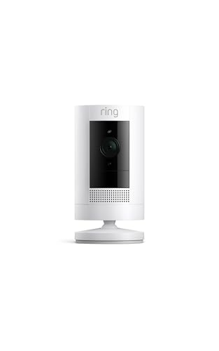 Ring Outdoor Stick Up Cam Battery - Weather-Resistant HD Security Camera with Live View, Color Night Vision, Two-Way Audio, Motion Alerts, Works with Alexa - 1 Camera