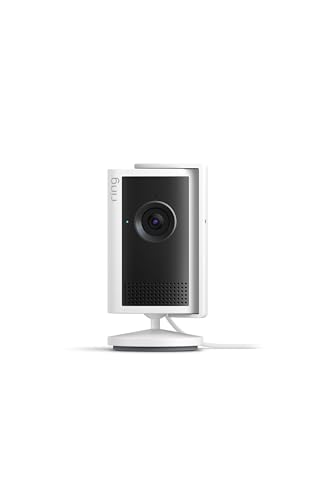 Ring Indoor Cam Plus White - 2K Security Camera with 4x Zoom & Low-Light Vision