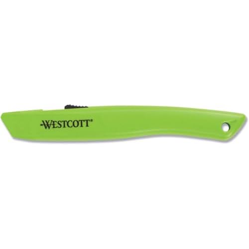 Westcott 17519 Full-Size Ceramic Blade Box Cutter, Retractable Utility Knife