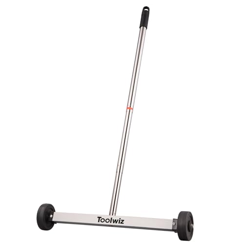 Toolwiz Magnetic Pick Up Sweeper 17-Inch Wide, 8.8 Lb Magnet Force