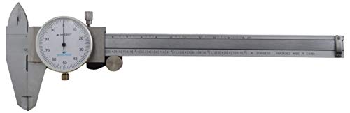 Utility Dial Caliper - 6 Inch with 0.001" Precision, Stainless Steel,