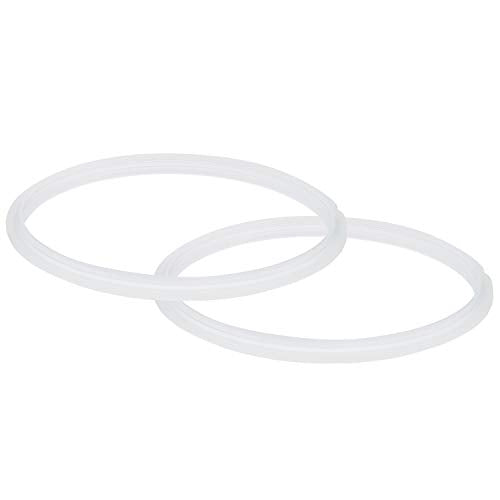 Instant Pot Sealing Rings 2-Pack for 4QT/6QT - Clear, BPA-Free Food-Grade Silicone