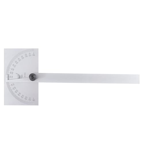PEC Tools 5170SS Stainless Steel Angle Protractor – Made in USA, 0–180°