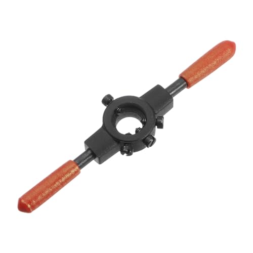 uxcell Die Stock Handle Wrench, for Metric M1-M3 (Metric) / 1/16"-3/32" (UNC/UNF) / 16mm OD Round Dies, 16mm x 5mm Threading Die Holder with Plastic Handle