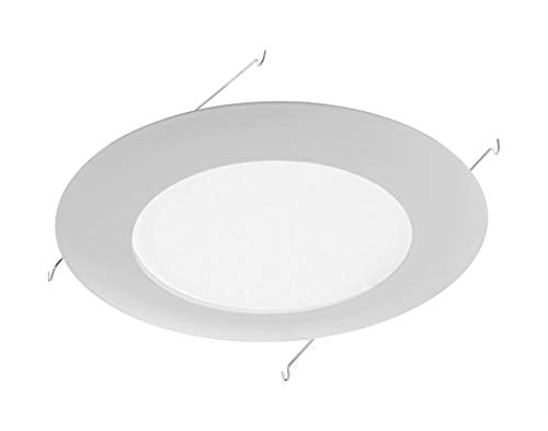 NICOR 6 Inch White Recessed Shower Trim with Albalite Lens - Model 17505