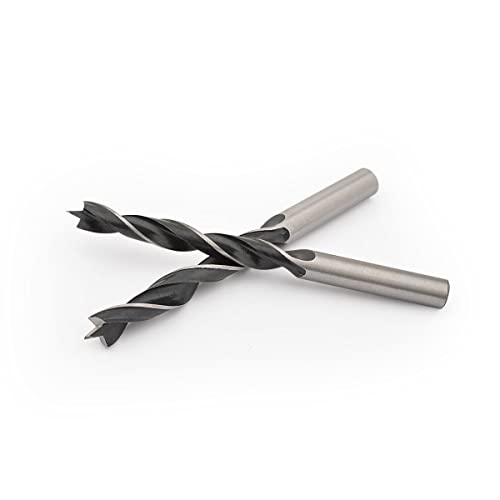 Gunpla 8pcs Wood Drill Bits Set, Carbon Steel Twist Brad Point Drill Bits Woodworking Bore Holes Durable Drilling Tools Kit with Storage Case for Wooden Plywood Chipboard Plastics