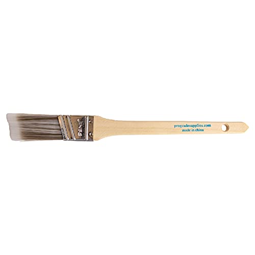 Vermeer Paint Brushes - 6-Pack - 1" Angle Sash Brushes for All Latex and Oil Paints & Stains - Home Improvement - Interior & Exterior Use