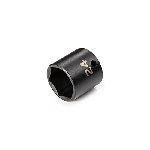 TEKTON 3/8 Inch Drive x 24 mm 6-Point Impact Socket | SID12124