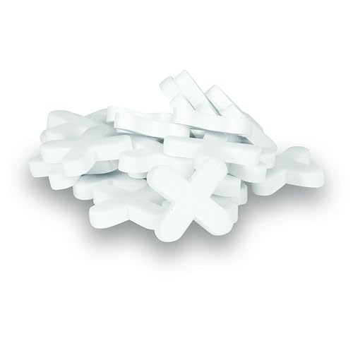 BARWALT Original Tile Spacers, 1/4 Inch Tile Leveling System, 500 Pack, Made in The USA, 6RTS